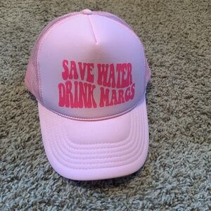 Save Water Drink Margs Pink Trucker Hat